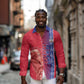 Custom Afro-Haiti Football Long Sleeve Button Shirt 2026 Grenadye Alaso Red Version - African Pride