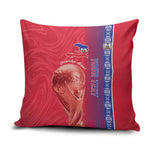 Custom Afro-Haiti Football Pillow Cover 2026 Grenadye Alaso Red Version - African Pride