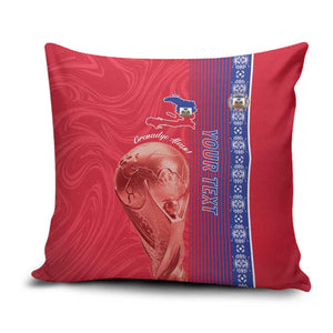 Custom Afro-Haiti Football Pillow Cover 2026 Grenadye Alaso Red Version - African Pride