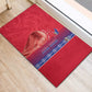 Custom Afro-Haiti Football Rubber Doormat 2026 Grenadye Alaso Red Version - African Pride
