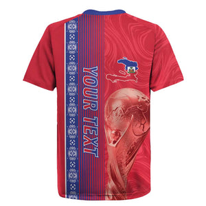 Custom Afro-Haiti Football Rugby Jersey 2026 Grenadye Alaso Red Version LT14
