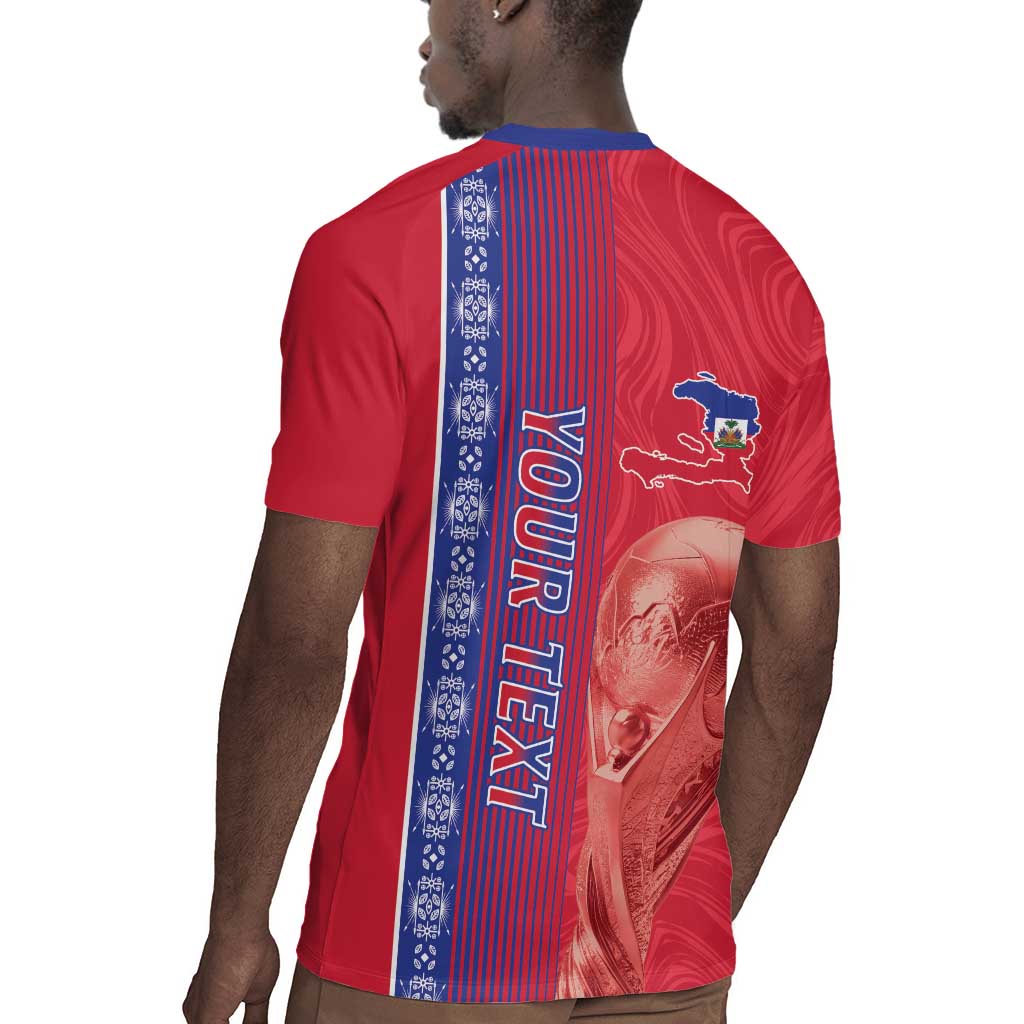 Custom Afro-Haiti Football Rugby Jersey 2026 Grenadye Alaso Red Version LT14