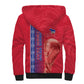 Custom Afro-Haiti Football Sherpa Hoodie 2026 Grenadye Alaso Red Version - African Pride