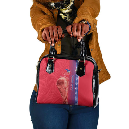 Custom Afro-Haiti Football Shoulder Handbag 2026 Grenadye Alaso Red Version - African Pride