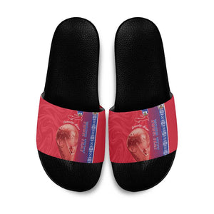 Custom Afro-Haiti Football Slide Sandals 2026 Grenadye Alaso Red Version - African Pride