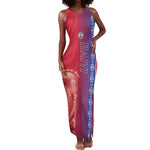 Custom Afro-Haiti Football Tank Maxi Dress 2026 Grenadye Alaso Red Version - African Pride