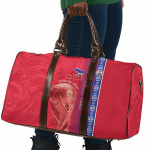 Custom Afro-Haiti Football Travel Bag 2026 Grenadye Alaso Red Version - African Pride
