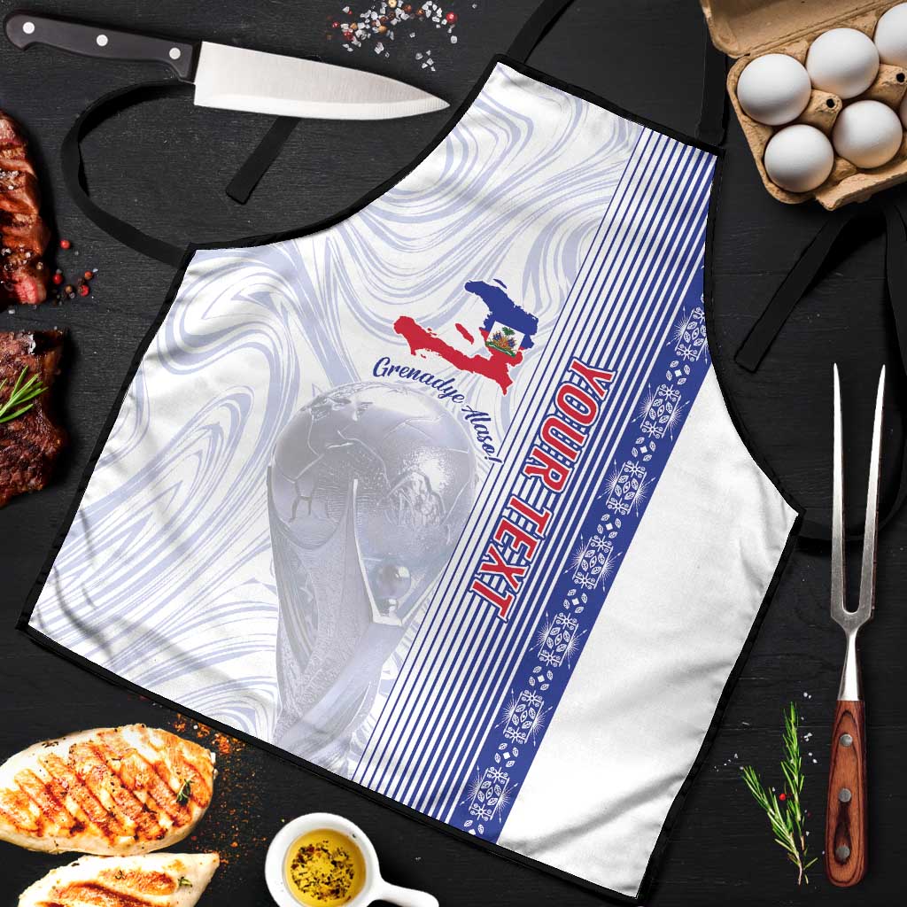 Custom Afro-Haiti Football Apron 2026 Grenadye Alaso White Version - African Pride