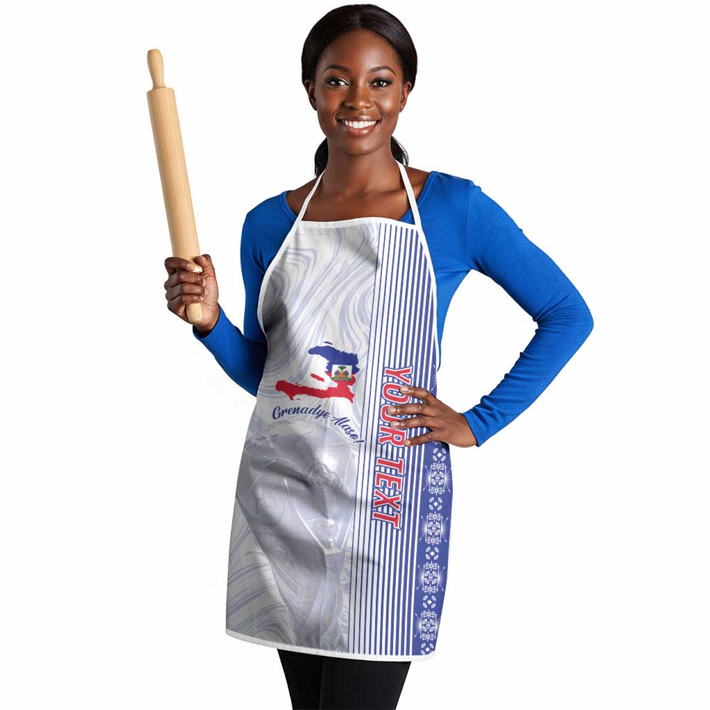 Custom Afro-Haiti Football Apron 2026 Grenadye Alaso White Version - African Pride