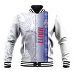 Custom Afro-Haiti Football Baseball Jacket 2026 Grenadye Alaso White Version - African Pride