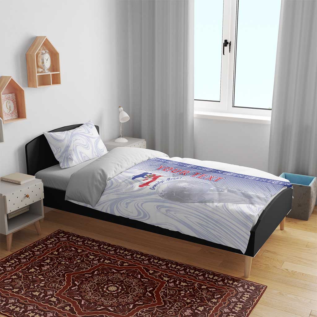 Custom Afro-Haiti Football Bedding Set 2026 Grenadye Alaso White Version - African Pride