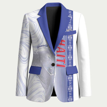 Custom Afro-Haiti Football Blazer 2026 Grenadye Alaso White Version - African Pride