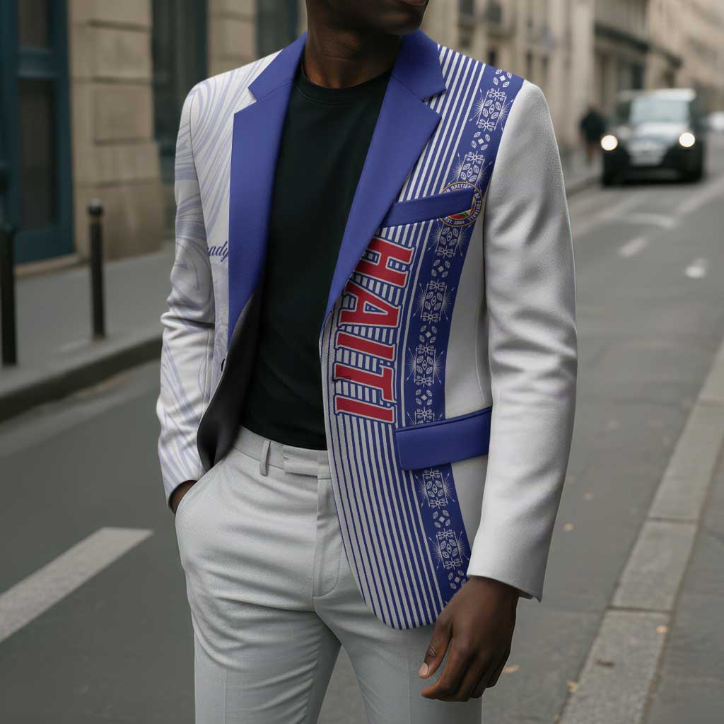 Custom Afro-Haiti Football Blazer 2026 Grenadye Alaso White Version - African Pride