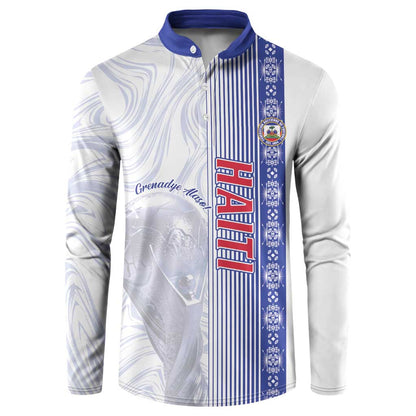 Custom Afro-Haiti Football Button Sweatshirt 2026 Grenadye Alaso White Version