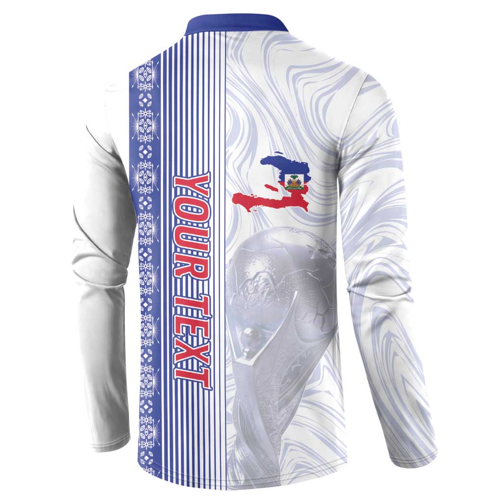Custom Afro-Haiti Football Button Sweatshirt 2026 Grenadye Alaso White Version