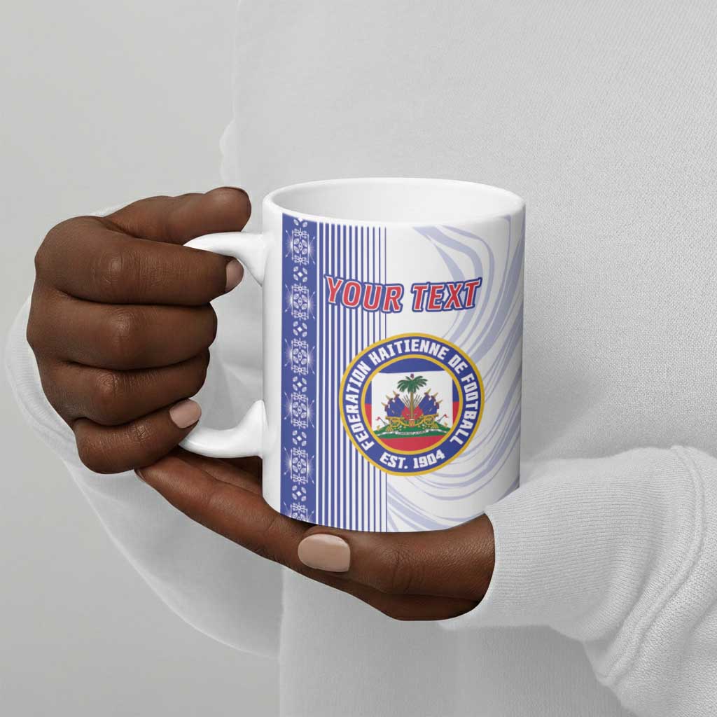 Custom Afro-Haiti Football Ceramic Mug 2026 Grenadye Alaso White Version - African Pride