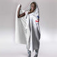 Custom Afro-Haiti Football Hooded Blanket 2026 Grenadye Alaso White Version - African Pride