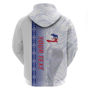 Custom Afro-Haiti Football Hoodie 2026 Grenadye Alaso White Version - African Pride