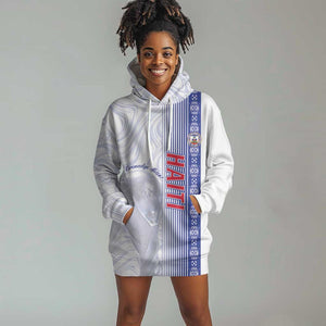 Custom Afro-Haiti Football Hoodie Dress 2026 Grenadye Alaso White Version - African Pride