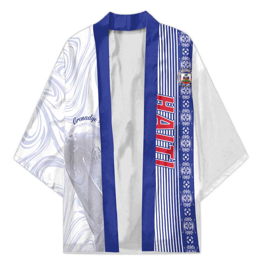 Custom Afro-Haiti Football Kimono 2026 Grenadye Alaso White Version - African Pride