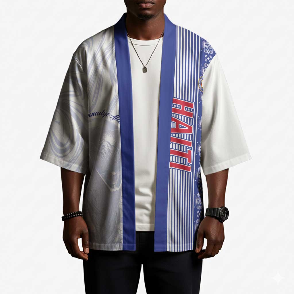 Custom Afro-Haiti Football Kimono 2026 Grenadye Alaso White Version - African Pride