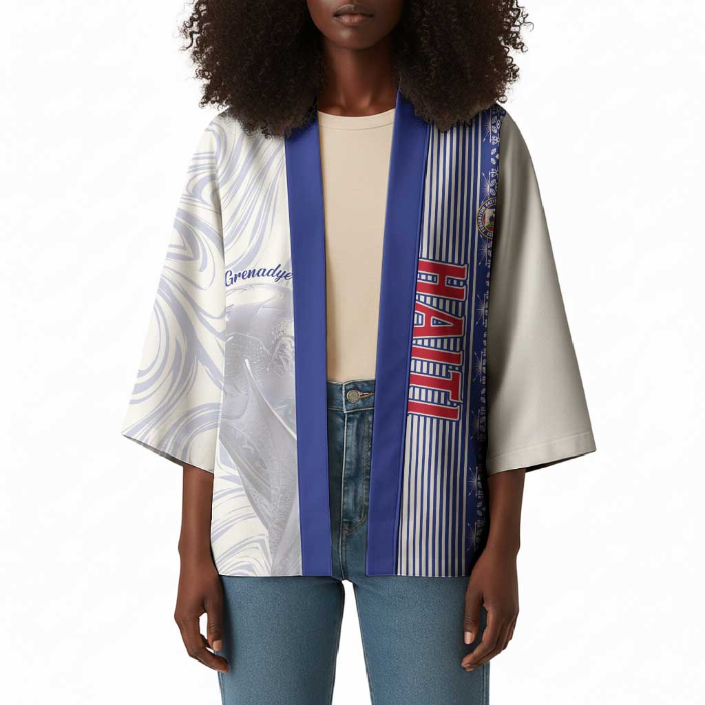 Custom Afro-Haiti Football Kimono 2026 Grenadye Alaso White Version - African Pride