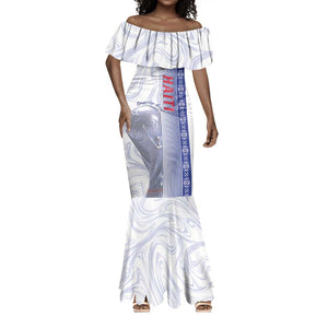 Custom Afro-Haiti Football Mermaid Dress 2026 Grenadye Alaso White Version LT14