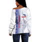 Custom Afro-Haiti Football Off Shoulder Sweater 2026 Grenadye Alaso White Version - African Pride