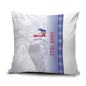 Custom Afro-Haiti Football Pillow Cover 2026 Grenadye Alaso White Version - African Pride