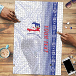Custom Afro-Haiti Football Puzzle 2026 Grenadye Alaso White Version - African Pride
