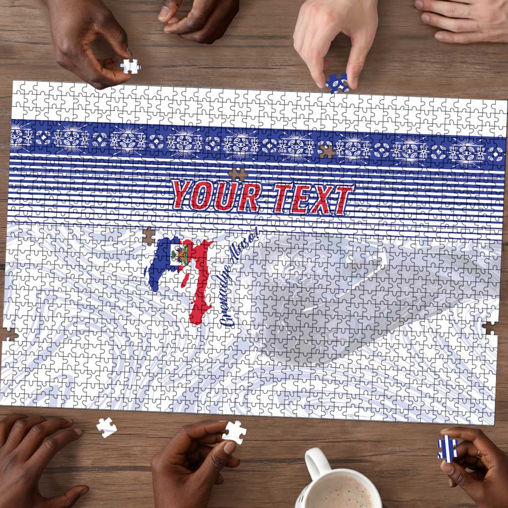 Custom Afro-Haiti Football Puzzle 2026 Grenadye Alaso White Version - African Pride