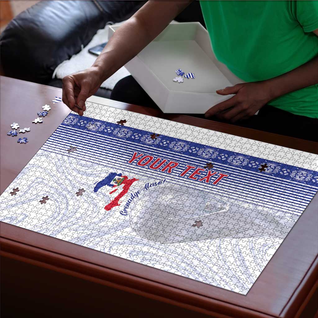 Custom Afro-Haiti Football Puzzle 2026 Grenadye Alaso White Version - African Pride