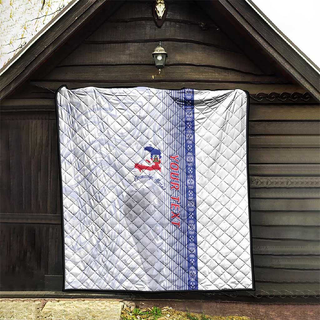 Custom Afro-Haiti Football Quilt 2026 Grenadye Alaso White Version - African Pride