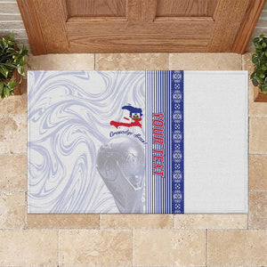 Custom Afro-Haiti Football Rubber Doormat 2026 Grenadye Alaso White Version - African Pride