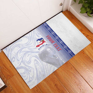 Custom Afro-Haiti Football Rubber Doormat 2026 Grenadye Alaso White Version - African Pride