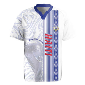 Custom Afro-Haiti Football Rugby Jersey 2026 Grenadye Alaso White Version LT14