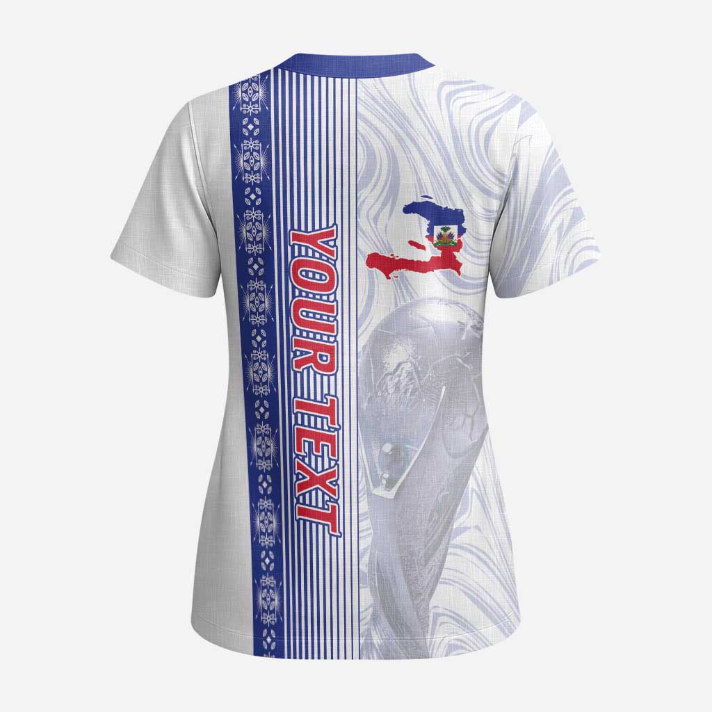 Custom Afro-Haiti Football Scrub Top 2026 Grenadye Alaso White Version - African Pride