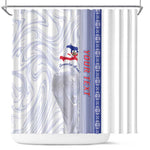 Custom Afro-Haiti Football Shower Curtain 2026 Grenadye Alaso White Version - African Pride