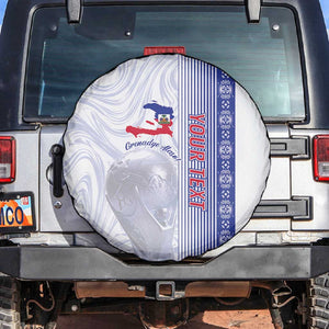 Custom Afro-Haiti Football Spare Tire Cover 2026 Grenadye Alaso White Version - African Pride