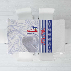 Custom Afro-Haiti Football Tablecloth 2026 Grenadye Alaso White Version - African Pride