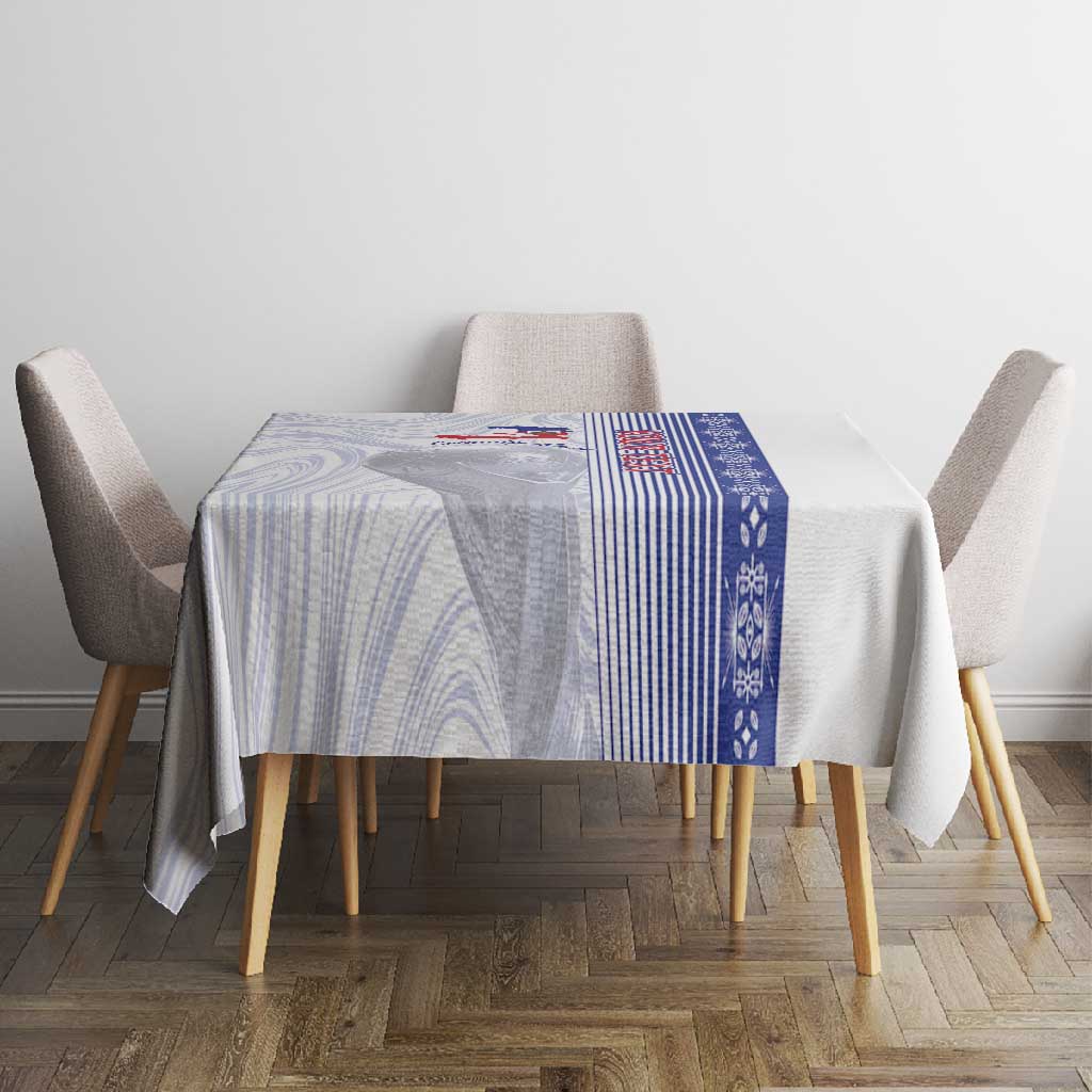 Custom Afro-Haiti Football Tablecloth 2026 Grenadye Alaso White Version - African Pride