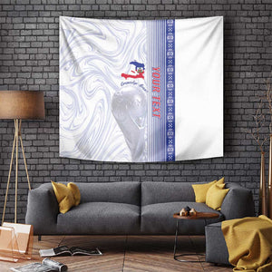 Custom Afro-Haiti Football Tapestry 2026 Grenadye Alaso White Version - African Pride