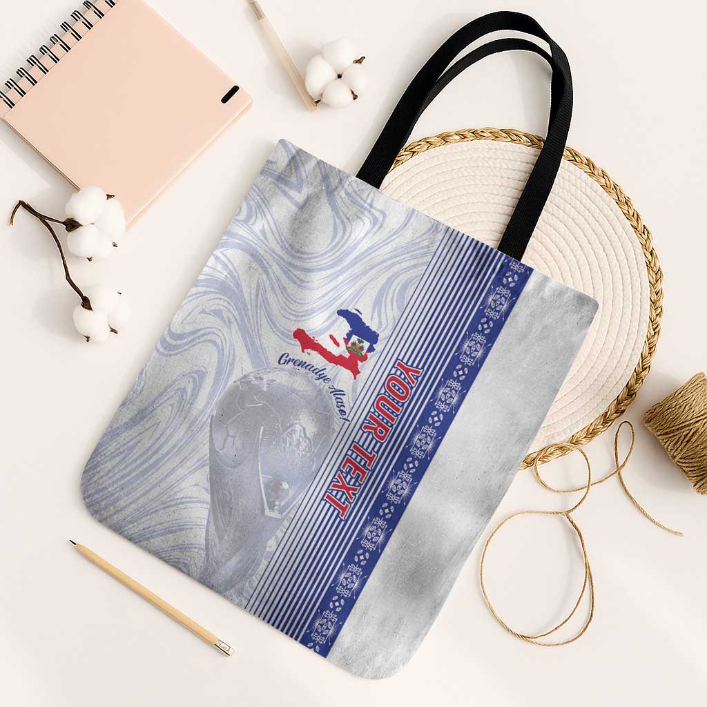 Custom Afro-Haiti Football Tote Bag 2026 Grenadye Alaso White Version - African Pride