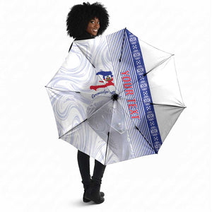 Custom Afro-Haiti Football Umbrella 2026 Grenadye Alaso White Version - African Pride