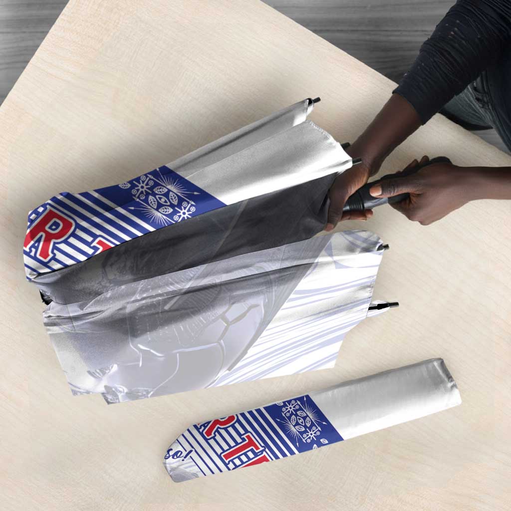 Custom Afro-Haiti Football Umbrella 2026 Grenadye Alaso White Version - African Pride