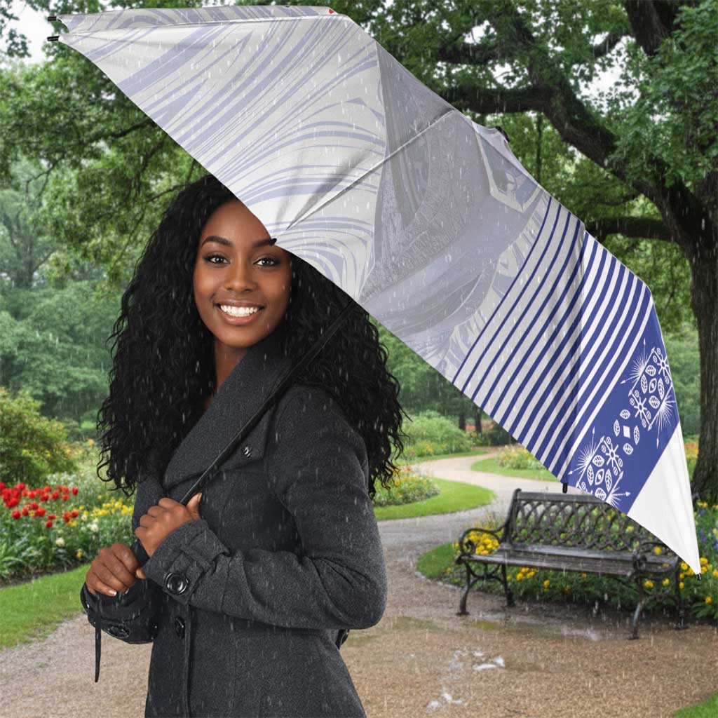 Custom Afro-Haiti Football Umbrella 2026 Grenadye Alaso White Version - African Pride