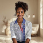 Custom Afro-Haiti Football Women Casual Shirt 2026 Grenadye Alaso White Version - African Pride