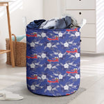 Afro-Haitians Laundry Basket Ayiti Map and Rose Kayenn Tropical Style - African Pride