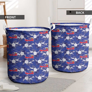 Afro-Haitians Laundry Basket Ayiti Map and Rose Kayenn Tropical Style - African Pride