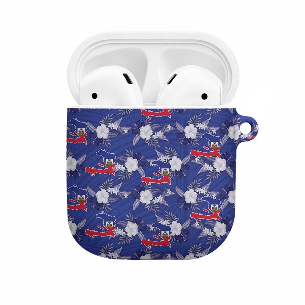 Afro-Haitians AirPods Case Ayiti Map and Rose Kayenn Tropical Style - African Pride